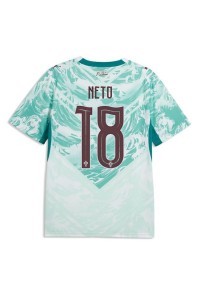 Portugali Pedro Neto #18 Jalkapallovaatteet Vieraspaita MM-kisat 2026 Lyhythihainen